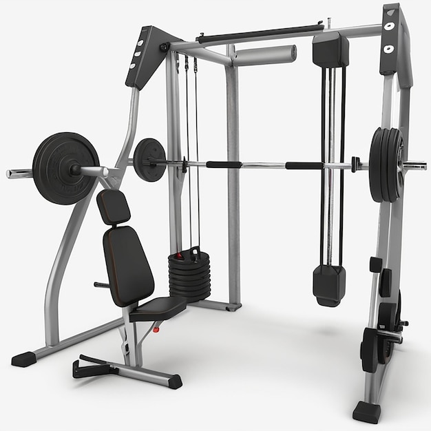 a set of dumbbells with one being held up by a man