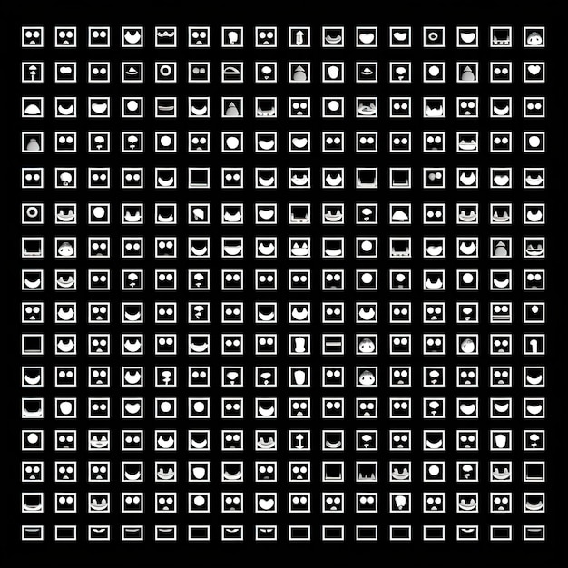 a set of emoji face