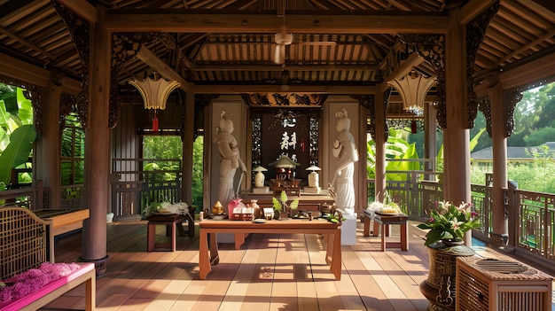 A traditional Chinese tea ceremony