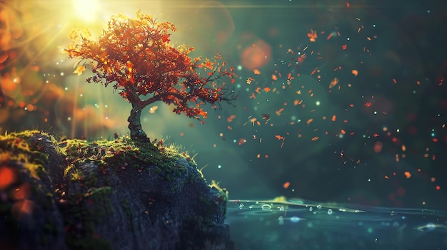 a tree with the words  the world  on it