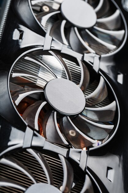A video card with three fans is hardly a powerful cooling system.