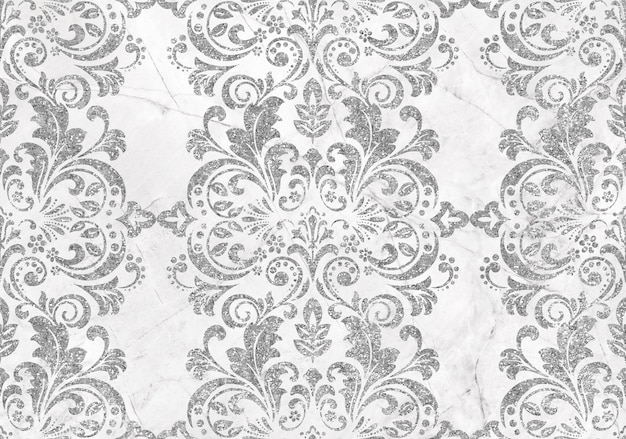 a wallpaper with a floral pattern and a white background