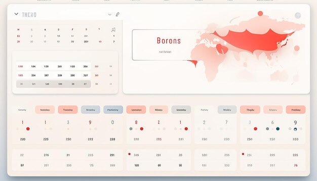 A website related to a calendar where users can view dates with a minimalist design