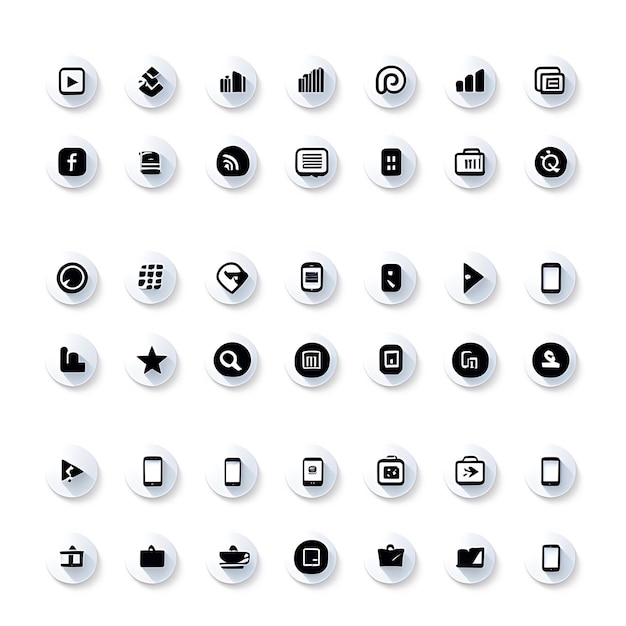 a white screen with many different buttons and a button that says quot app quot