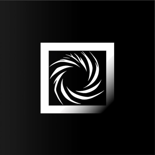 a white square with a white square on it that says quot the white design quot