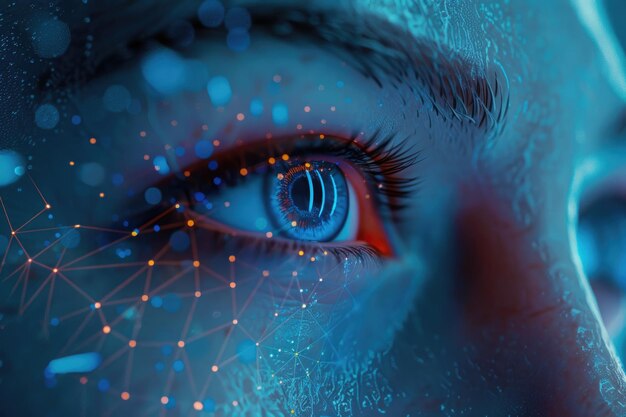 a womans eye with the words quot im not sure if its a blue dot quot