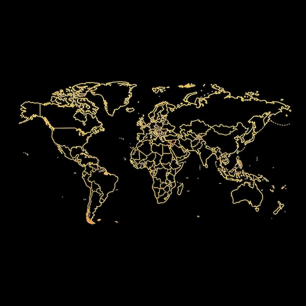 a world map with the words  the world  on it