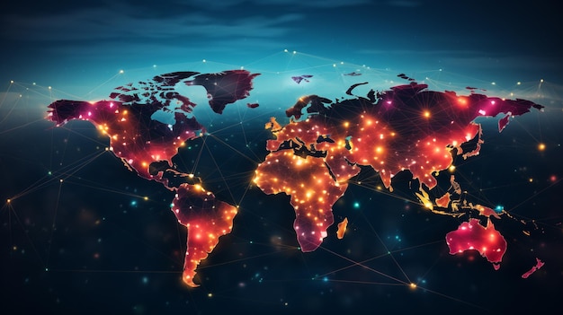 About Business concept Global Business and Networking Generative ai