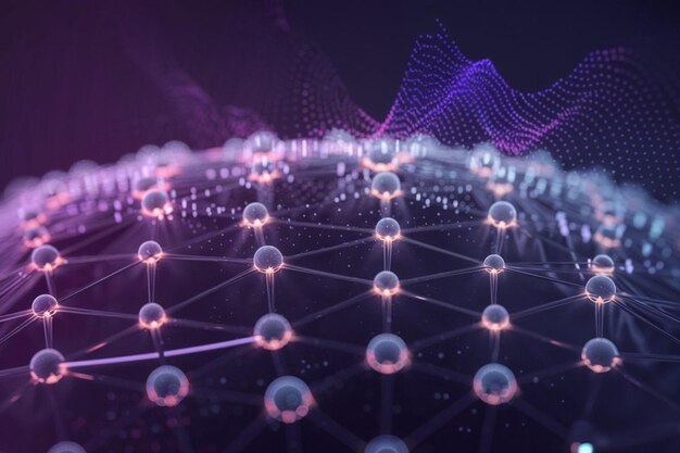 Abstract AI Technology Background with Neural Links