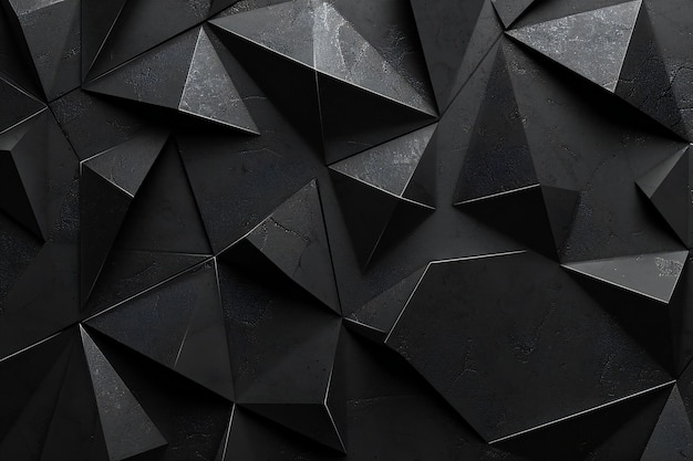 Abstract background of black triangles