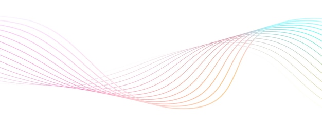 abstract background with a glowing wave shiny moving lines design element on a white background