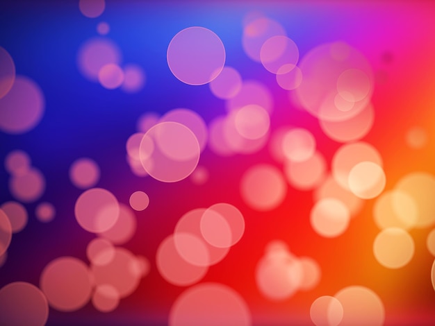 Abstract background with bokeh effect 3D illustration