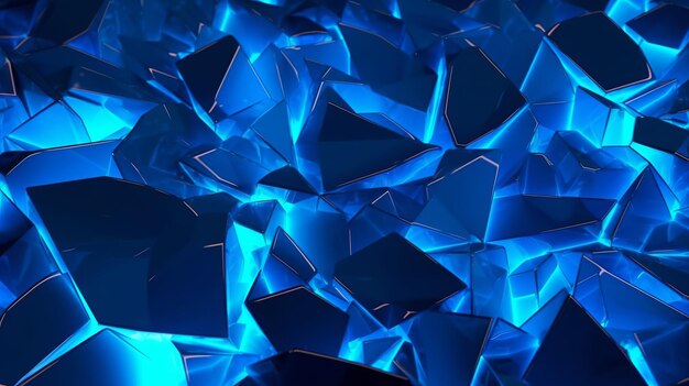 Abstract background with neon blue lines forming a dynamic and modern composition that radiates vibrancy and energy Generative Ai