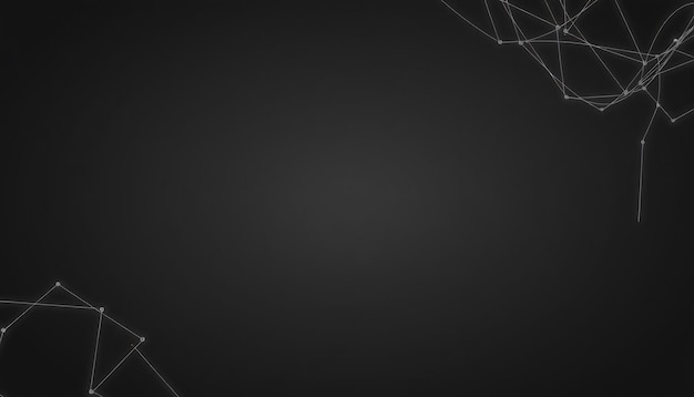 Abstract black and white background with geometric shapes