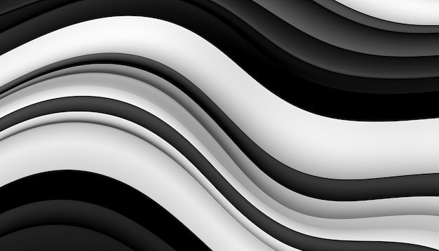 abstract black stripes on a white background wave black and white zebra wallpaper generative ai