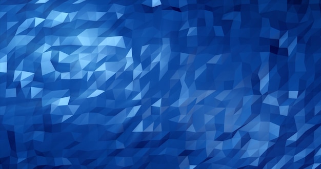 abstract blue low poly triangular mesh background
