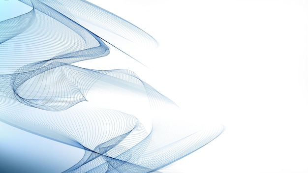 Abstract business technology background with striped waves