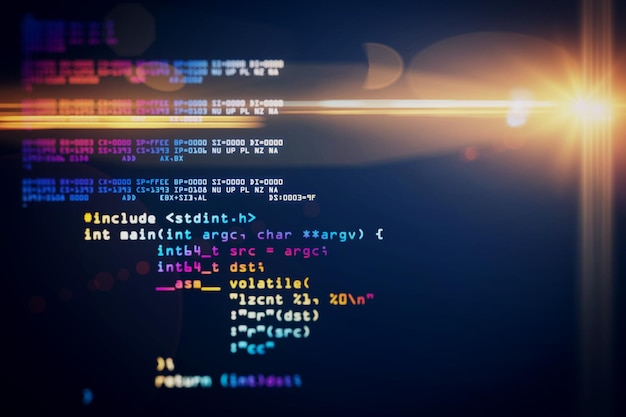 Abstract coding wallpaper