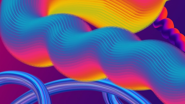 Abstract colorful background illustration with organic shapes
