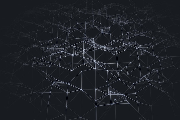 Abstract dark polygonal backdrop