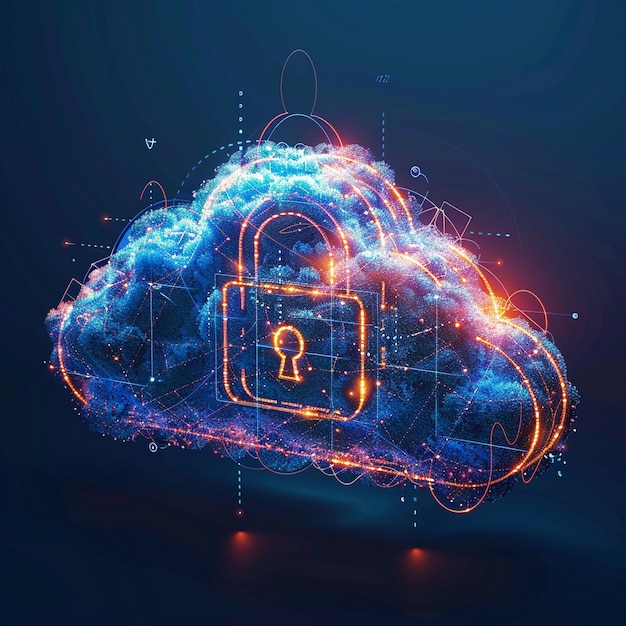 Abstract diagram of cloud security services