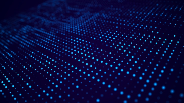 Abstract digital background Big data code matrix 3d rendering