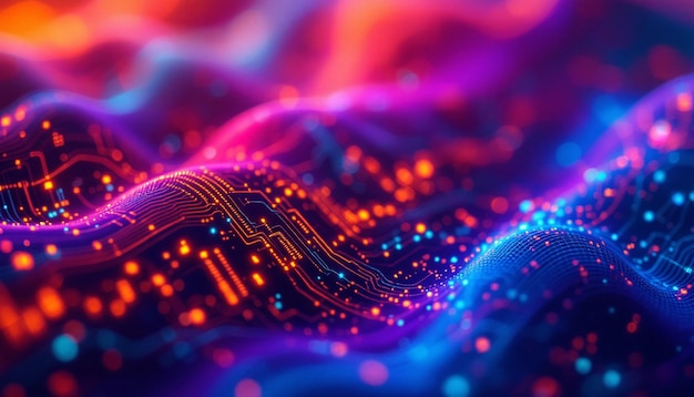 Abstract Digital Wave