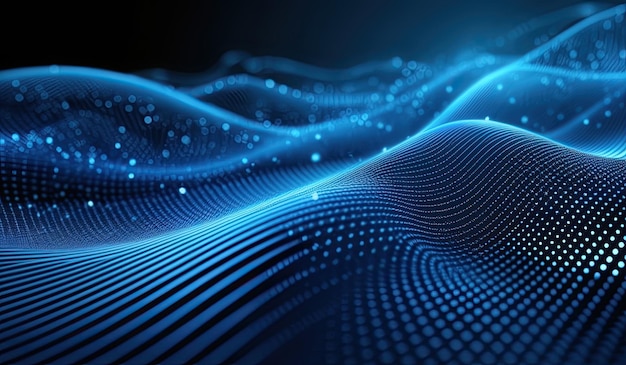 Abstract Digital Waveform Visualization Generate AI