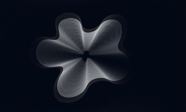 Abstract Floral Wave Motion