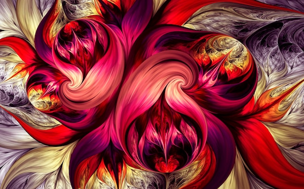 abstract fractal patterns and shapes. dynamic flowing natural forms. flowers and spirals.