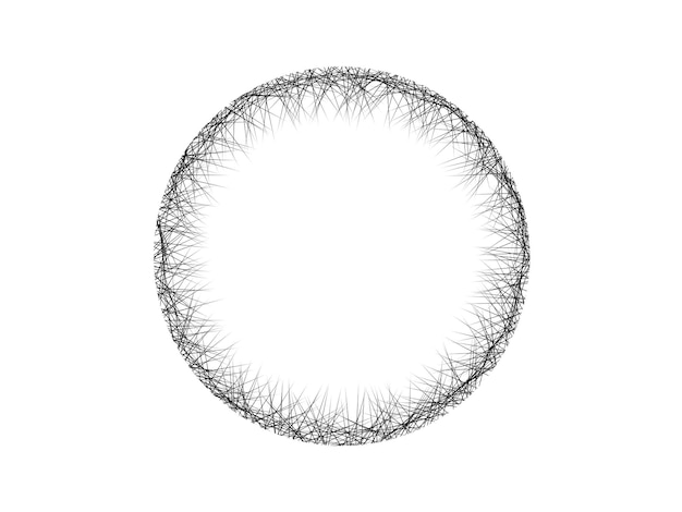 Abstract Frame Circle Background