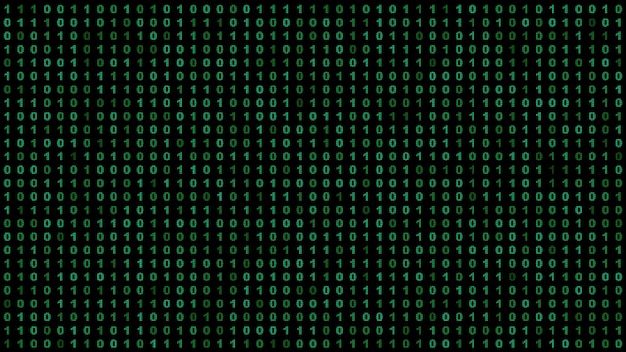 Abstract futuristic cyberspace with binary codeDigital binary data Matrix background with digits