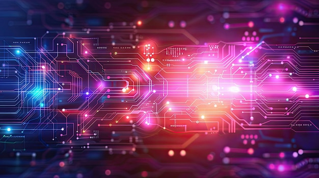 Abstract futuristic electronic circuit technology background