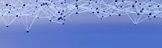 Abstract geometric background Dot and line connect Digital technology plexus structure