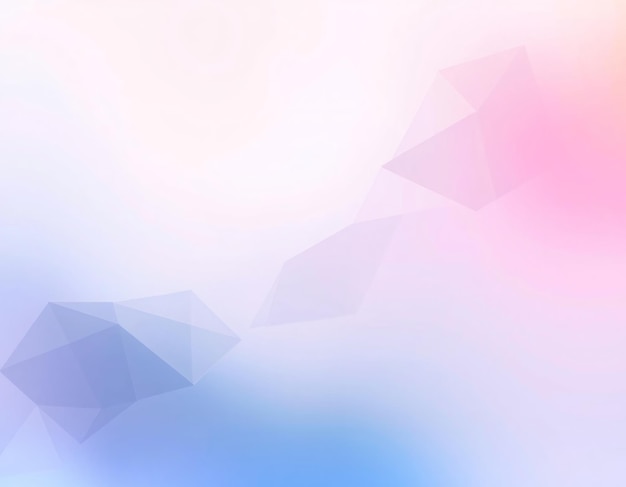 Abstract geometric background with pastel pink and blue gradient