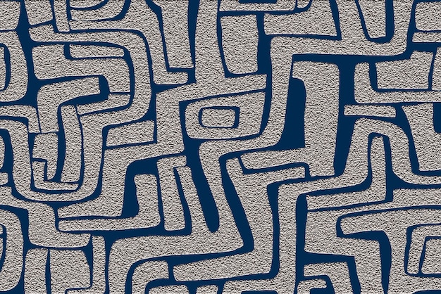 Abstract Geometric Maze Pattern