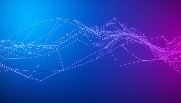 abstract geometric pattern with blue and purple gradient background