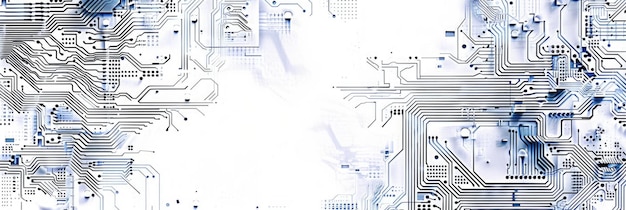 Abstract monochrome circuit board design background