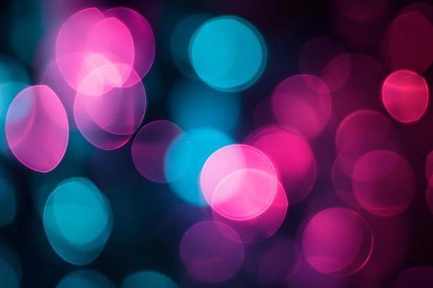 abstract neon lights bokeh
