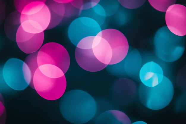 abstract neon lights bokeh