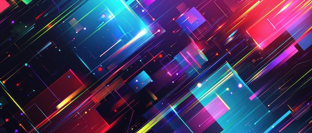 Abstract Neon Lights