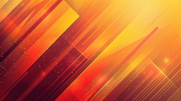 Abstract Orange and Red Geometric Pattern Background