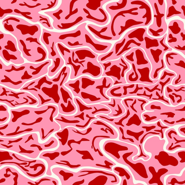 Abstract Pink and Red Pattern