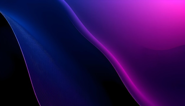 Abstract Purple and Blue Waves