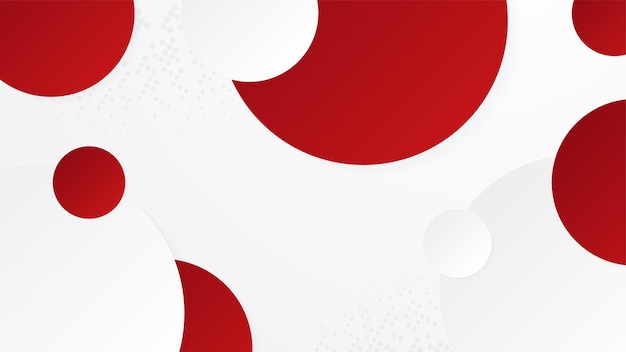 Abstract red and white geometric shapes background Vector abstract graphic design banner pattern presentation background web template