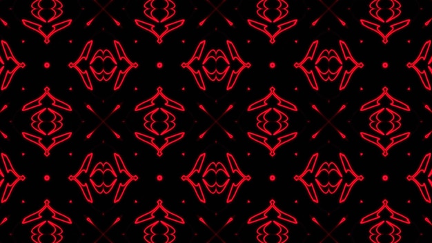 Abstract red geometric seamless pattern background Premium Photo