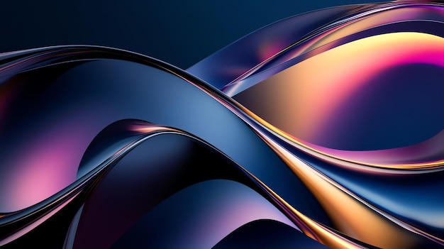 Abstract Shiny Swirls