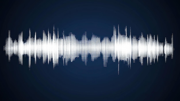 Abstract Sound Wave Visualization Digital Audio Frequency Pattern