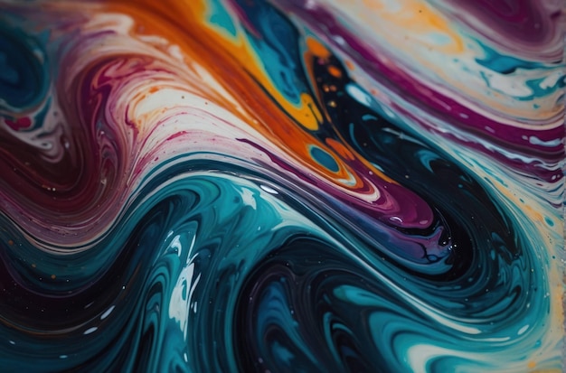 Abstract Swirl of Vivid Colors