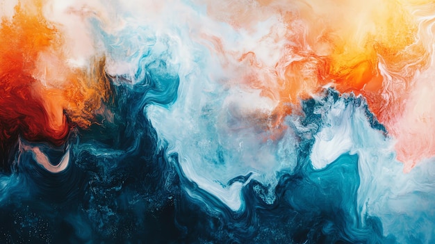 Abstract Swirling Colors